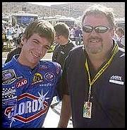 Dave Moody shares a laugh with Jon Wood. Photo courtesy: Dave Moody dave-moody
